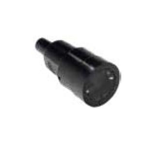 Bachmann Vollgummikupplung, 16 A 250 V, Vollgummi, 115×50×50 mm – schwarz
