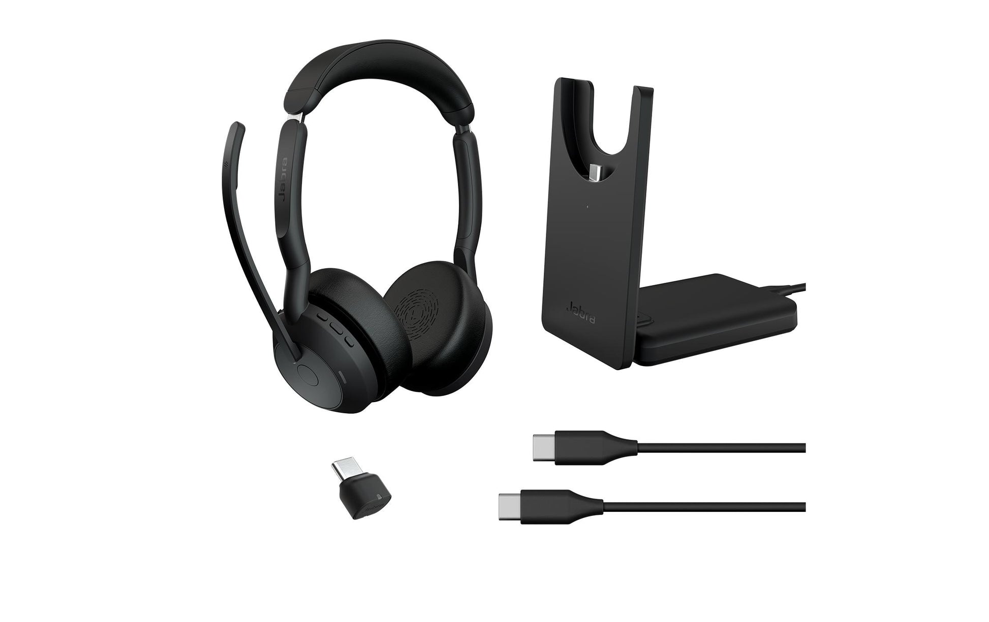 Jabra Evolve2 55 – Duo Headset – USB‑C (Link 380C) – für UC