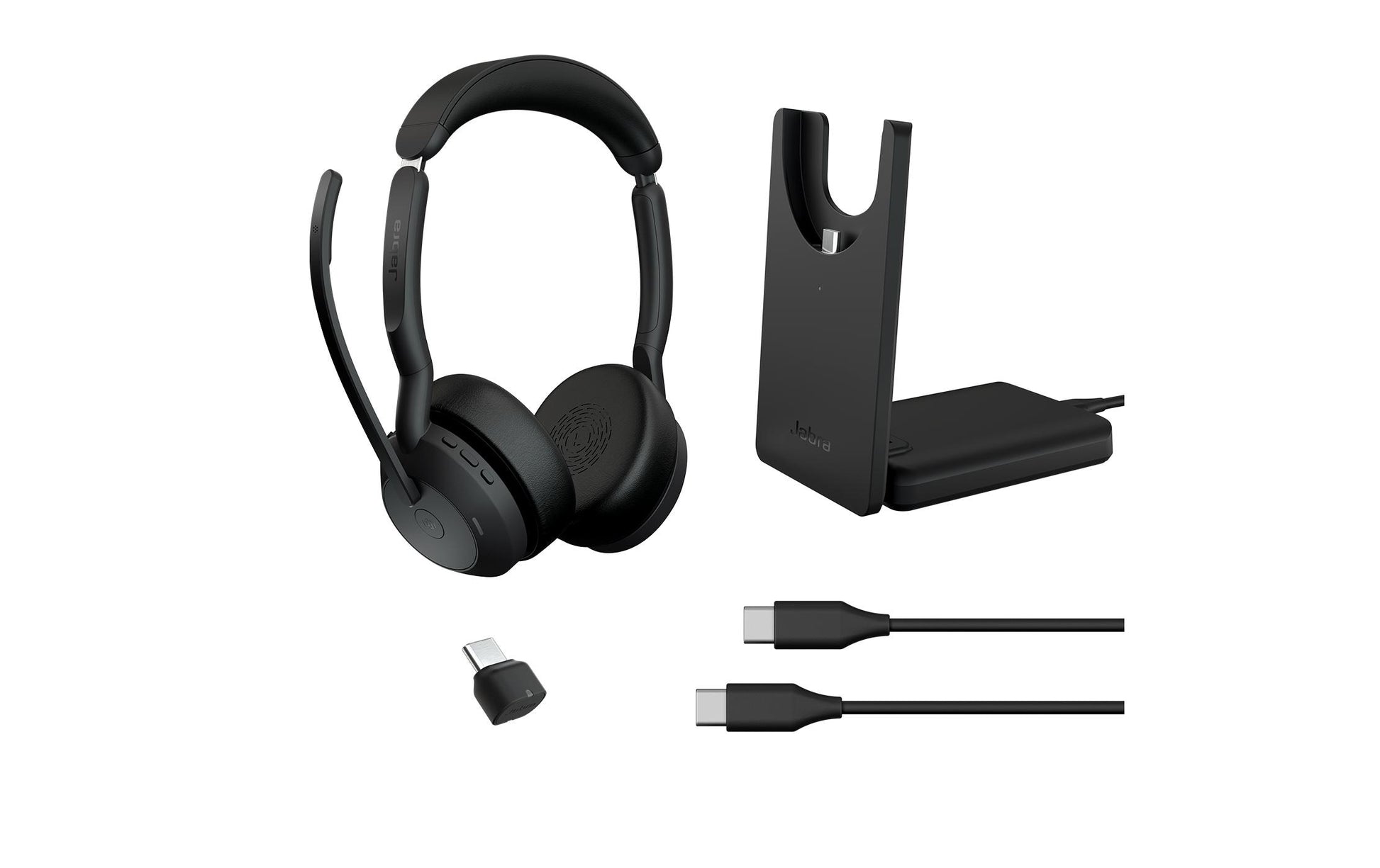 Jabra Evolve2 55 Link 380C – Duo Headset – Bluetooth – für Microsoft Teams