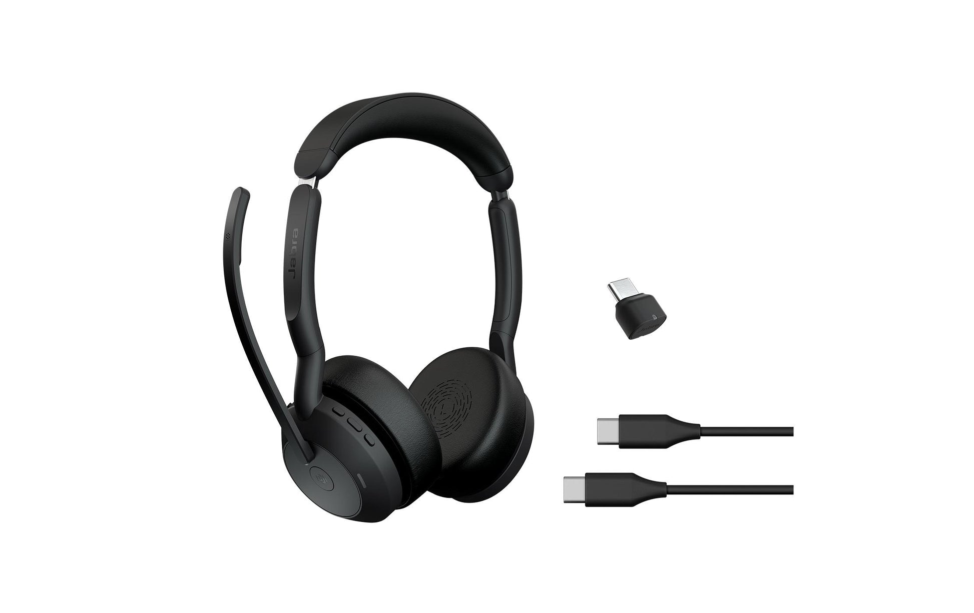 Jabra Evolve2 55 – Duo Headset – Bluetooth (Link380C, USB‑C) – für Microsoft Teams