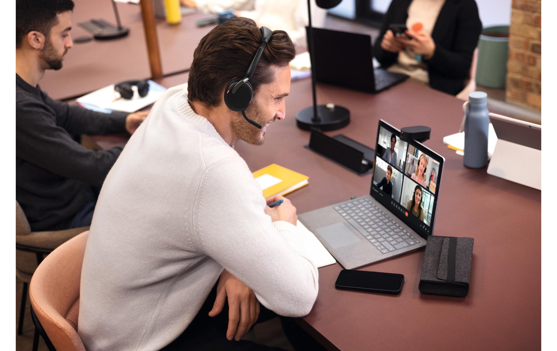 Jabra Evolve2 65 Flex – Duo Headset – USB‑A – für Microsoft Teams