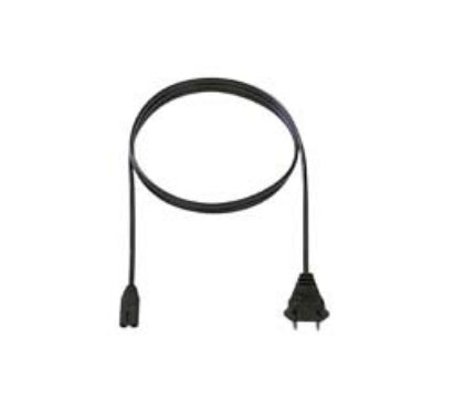Bachmann Netzkabel – Eurostecker (CEE 7/16) – IEC C7, 1,5 m, 250 V/2,5 A, Schwarz