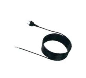 Bachmann Netzkabel – Schuko (Typ E/F) – Offenes Ende, 2 m, 250 V/16 A, Schwarz