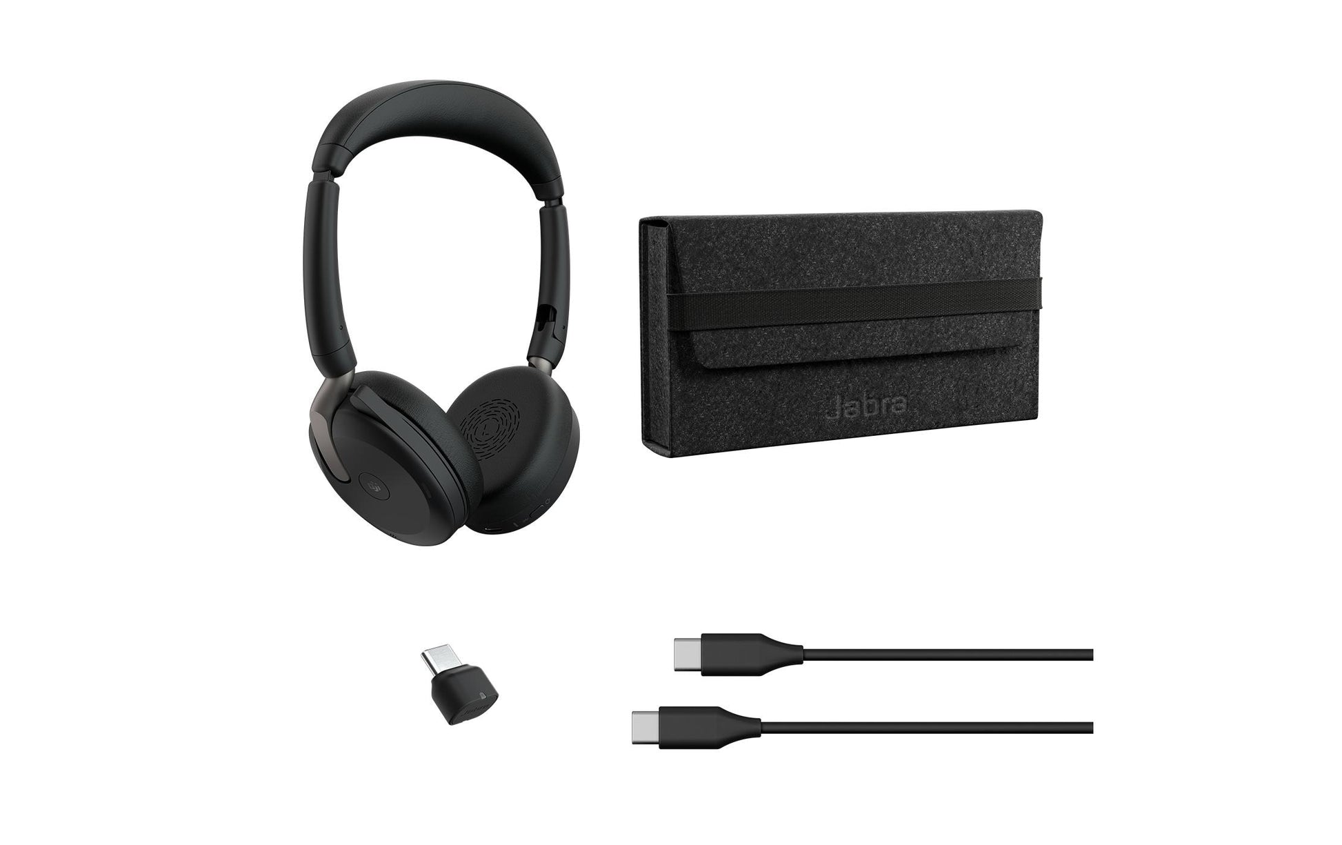Jabra Evolve2 65 Flex MS – Duo Headset – USB‑C – Stereo, mit Mikrofon – Teams-kompatibel