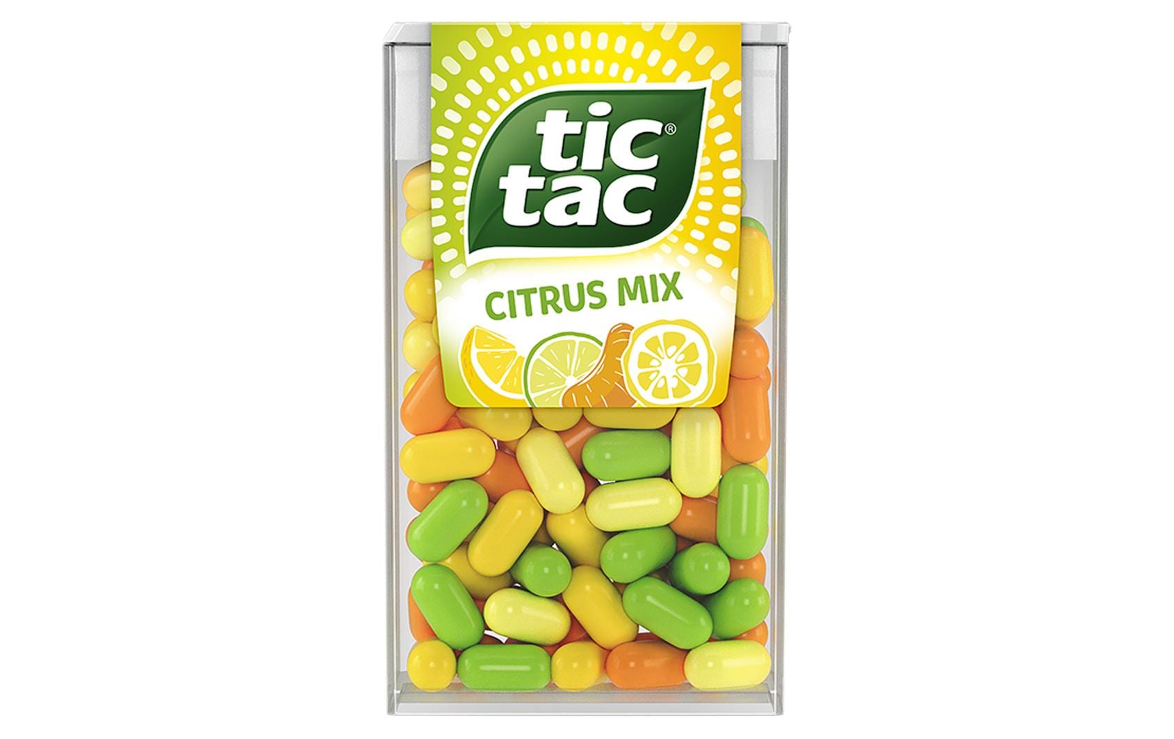 Tic Tac Citrus Mix Lutschbonbons – Yuzu, Mandarine, Zitrone & Zitronen-Limette – 54 g