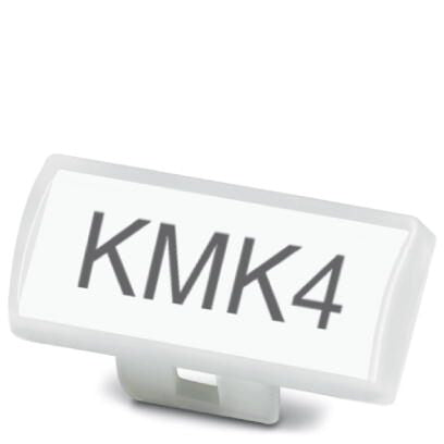 Phoenix Contact Kabelbeschriftung KMK 4 – 40 × 17 mm, Kunststoff, Weiss, Befestigungsclip, 1er-Pack