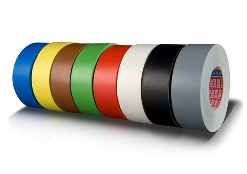 TESA 4651 Gewebeband – 38 mm × 50 m, weiss, Gewebe, reissfest, wasserfest, 1 Stück
