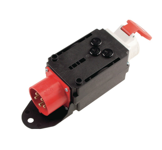 Bachmann Adapterkabel CEE 32-5 zu CEE 16-5, IP44 – Schwarz/Rot/Weiss