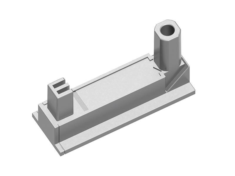 Bachmann DESK2 – Klebesockel-Set, weiss, für DESK2 Steckdosenleiste