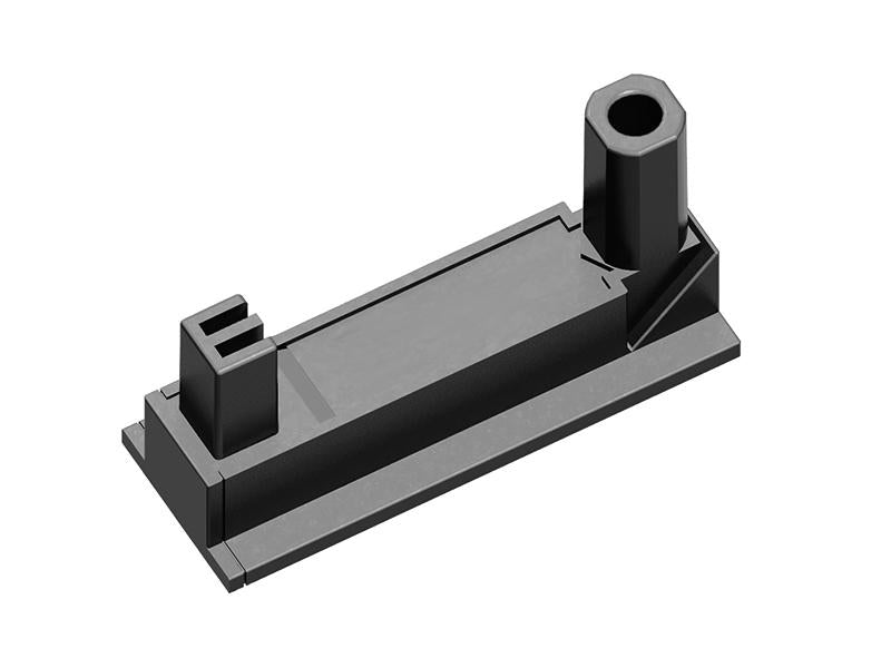 Bachmann Desk2 Klebesockel-Set – 2× Klebesockel, Inox, 20×60×20 mm