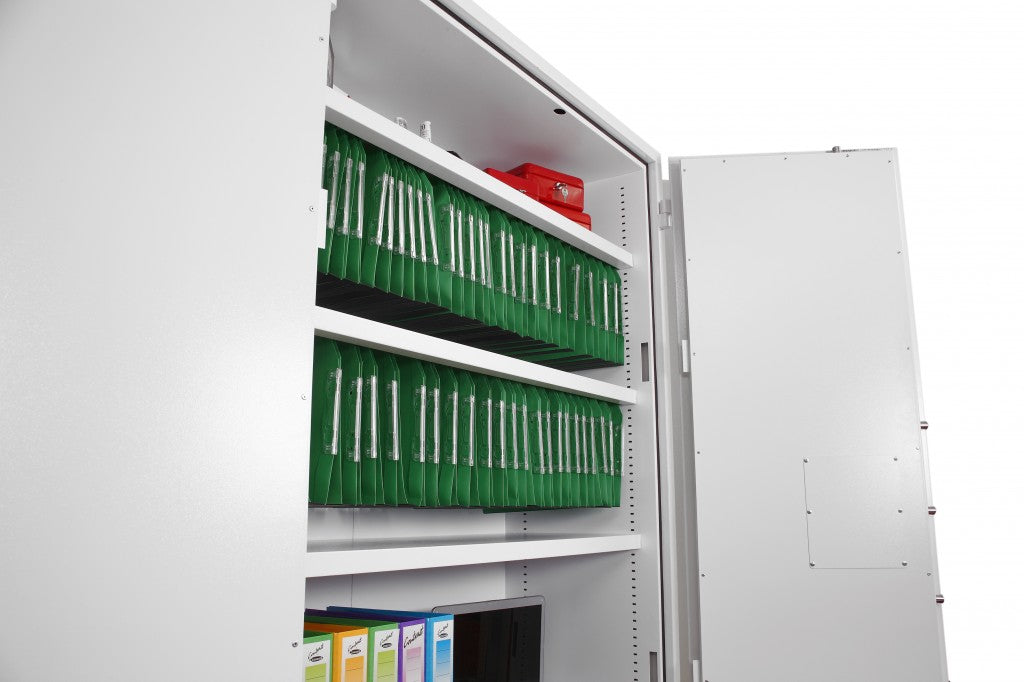 Phoenix Safe Co. Phoenix Sicherheitsschrank FS1514K – Schlüsselschloss – 851,8 l – 30 Minuten Feuerschutz – Grau