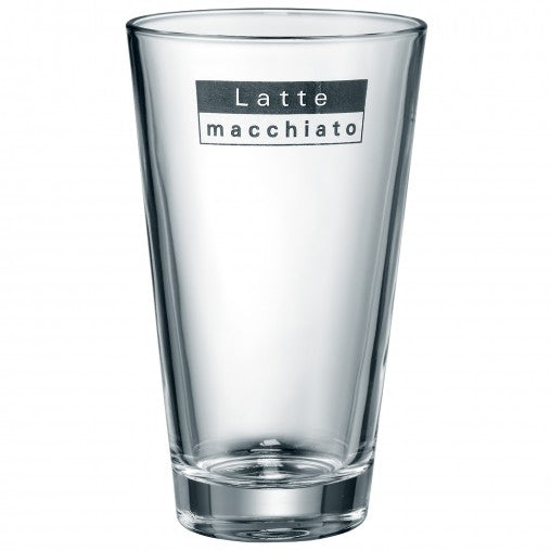 WMF Latte Macchiato Becher – 6er Set, 280 ml, H 15,0 cm, Glas, Transparent, spülmaschinenfest, inkl. Löffel