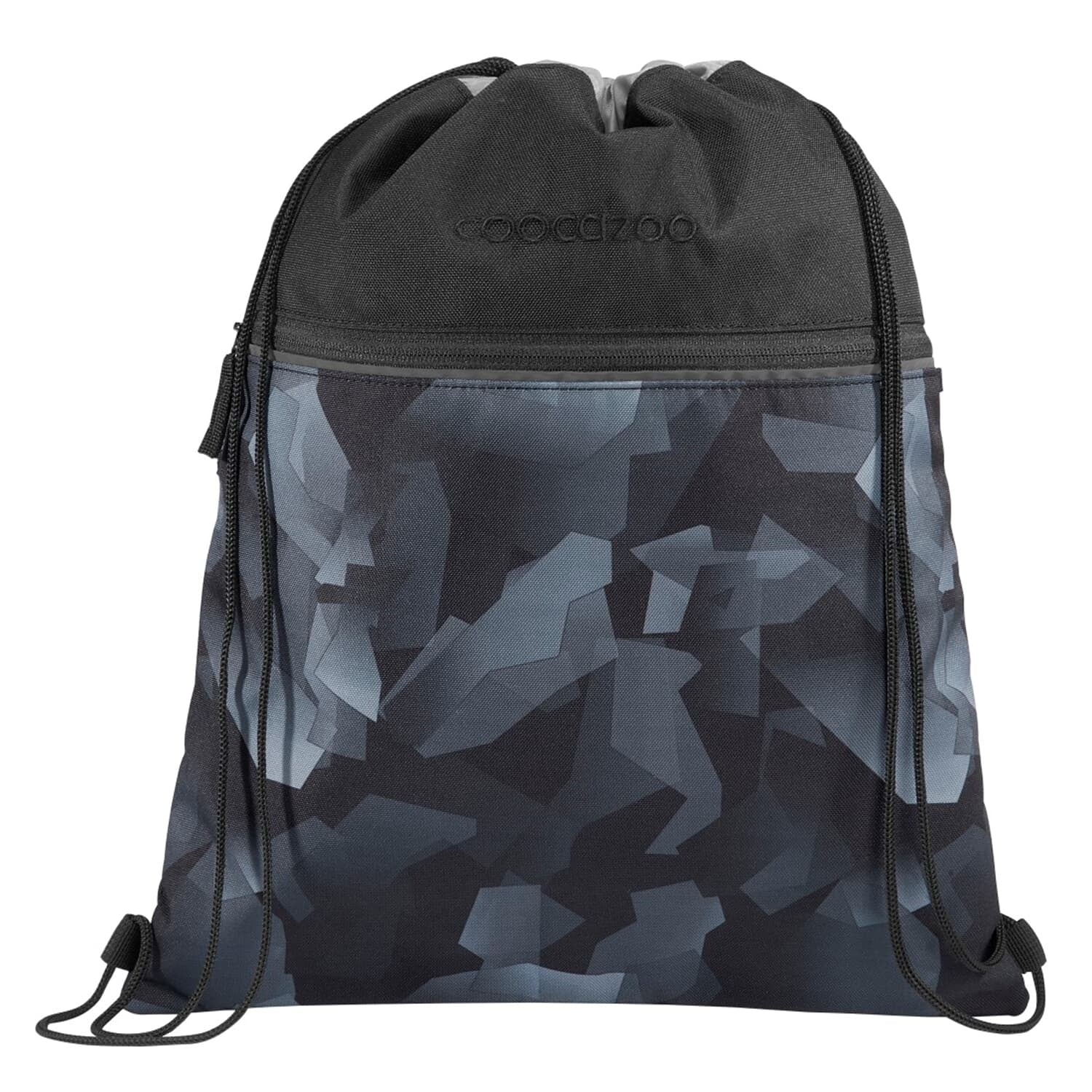 Coocazoo Sportbeutel – 10 l, Motiv Grey Rocks, wasserabweisend, 34 × 43 cm