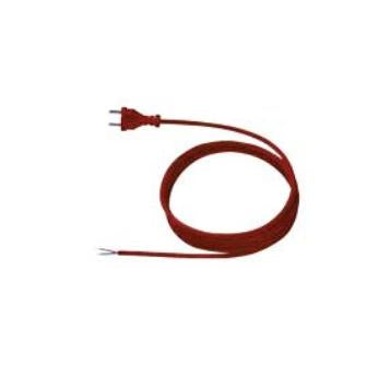 Bachmann Netzkabel – Konturenstecker (CEE 7/17) – Offenes Ende, 5 m, 250 V/16 A, Rot