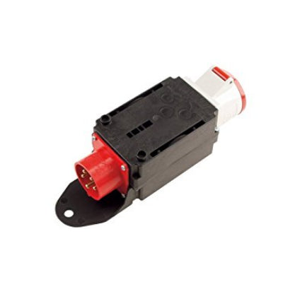 Bachmann Adapterkabel CEE 16-5 zu CEE 32-5, 1,5 m, IP44, 5×1,5 mm² – Schwarz/Rot