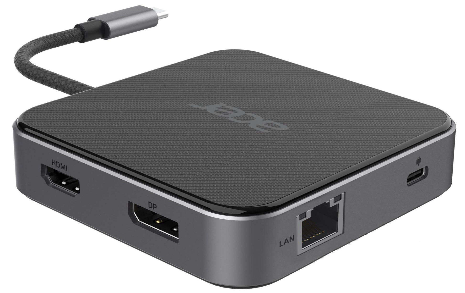 Acer Multiport-Adapter – USB4, 1× DP, 1× HDMI, 2× USB-A, 100 W PD, GbE, 3,5 mm, für Windows/Mac/ChromeOS