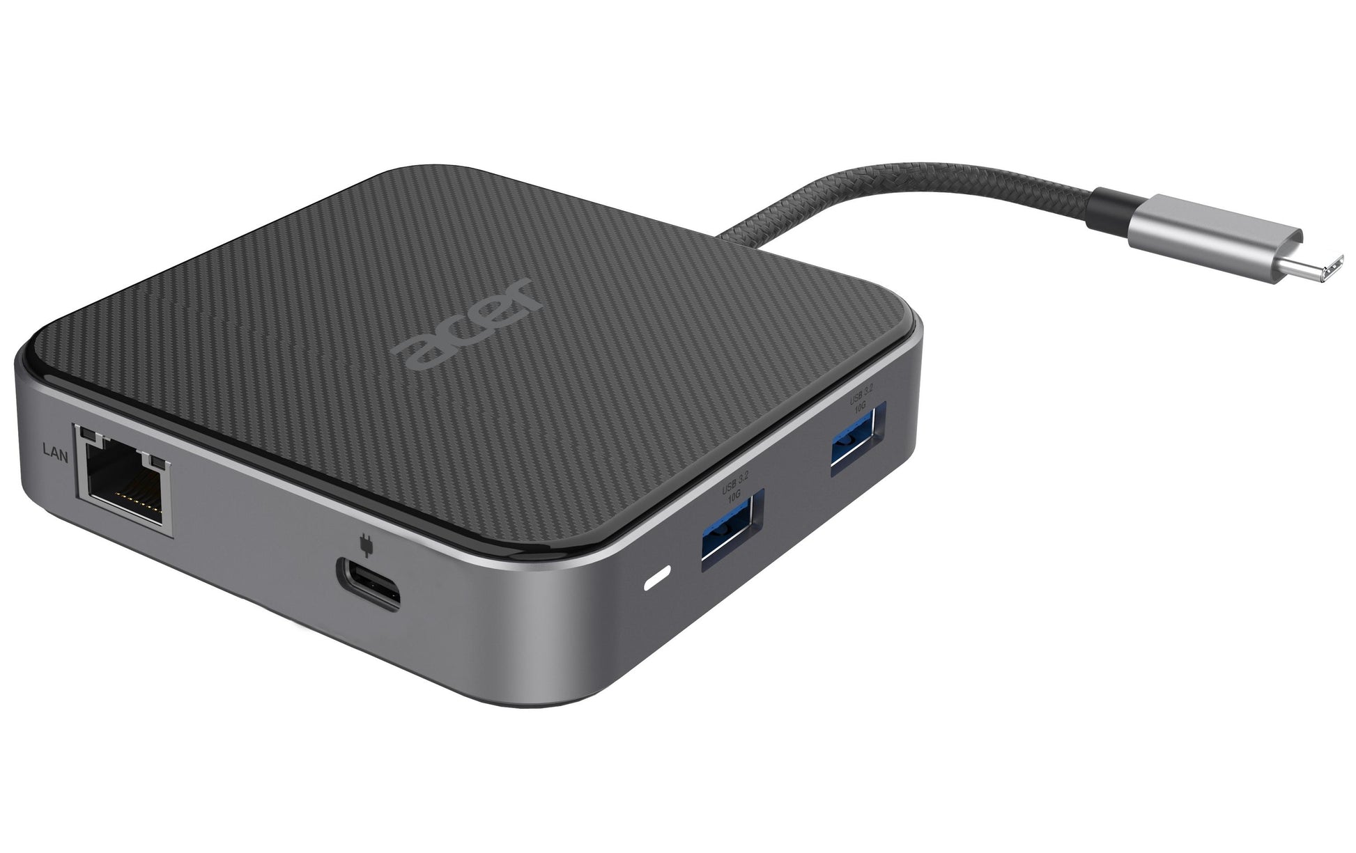 Acer Multiport-Adapter – USB4, 1× DP, 1× HDMI, 2× USB-A, 100 W PD, GbE, 3,5 mm, für Windows/Mac/ChromeOS