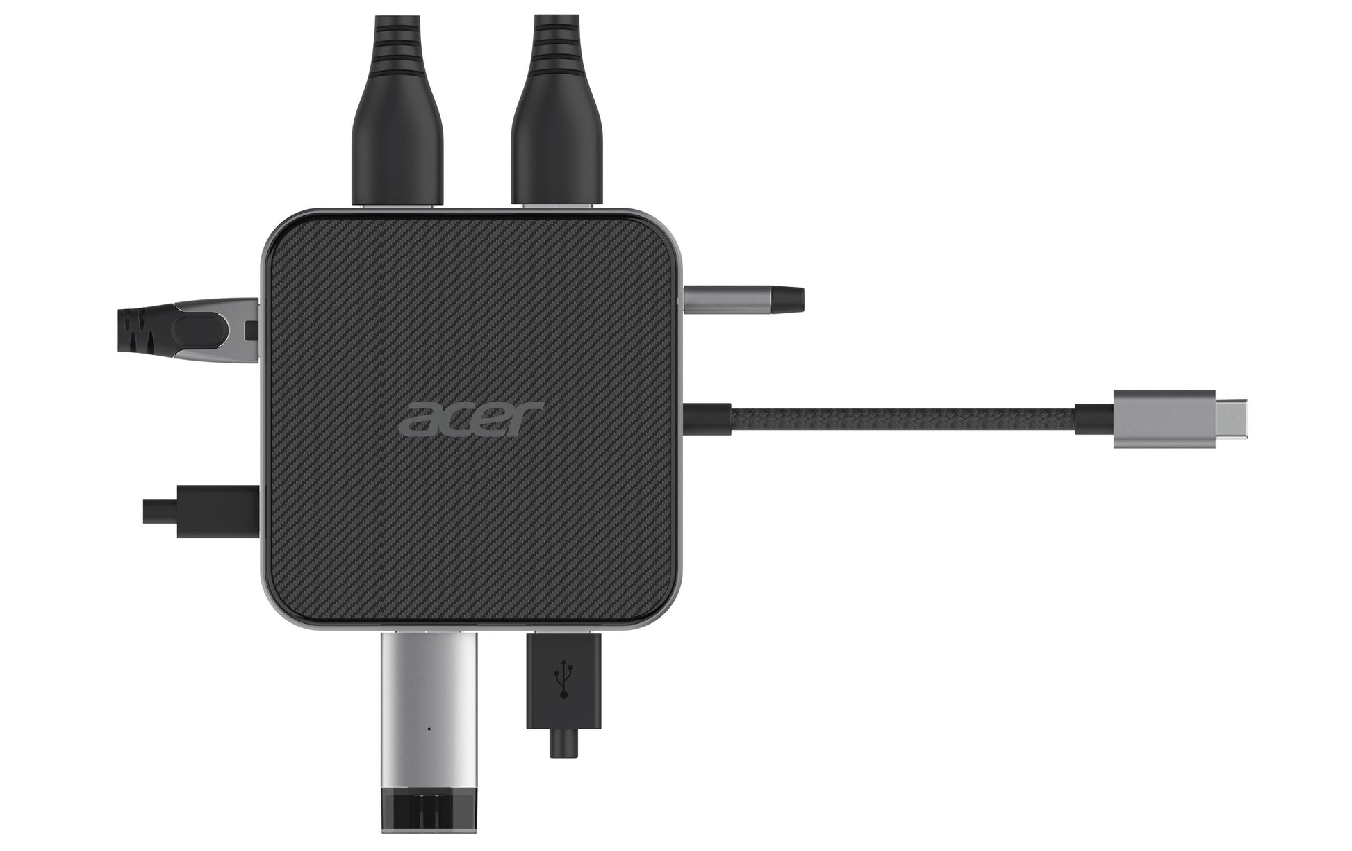 Acer Multiport-Adapter – USB4, 1× DP, 1× HDMI, 2× USB-A, 100 W PD, GbE, 3,5 mm, für Windows/Mac/ChromeOS