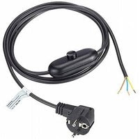 Bachmann Netzkabel – 2 m, 250 V/10 A, schwarz