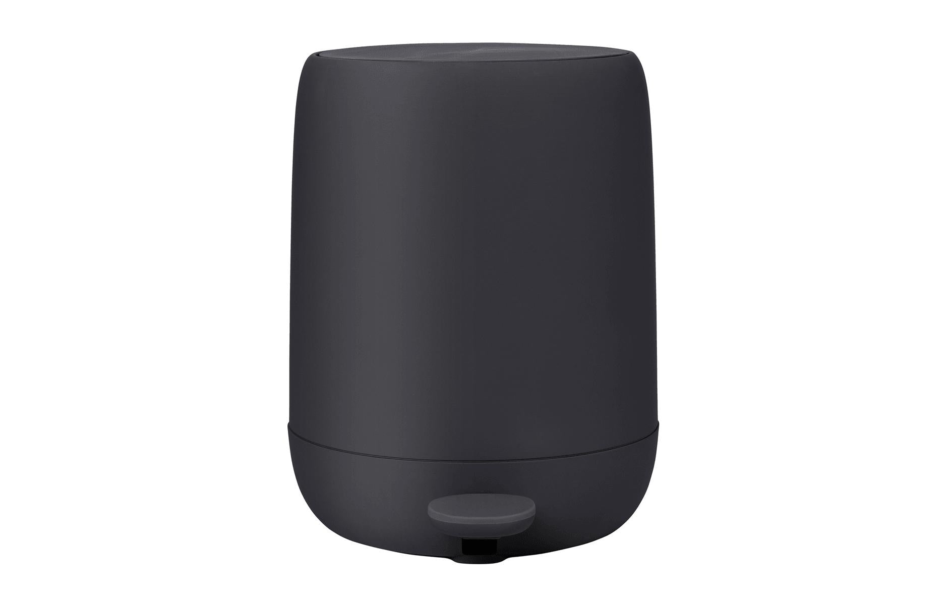 Blomus Tisch-Abfallbehälter Sono – 5 l – mit Deckel, Kunststoff, Anthrazit – B × H × T 258 × 305 × 231 mm