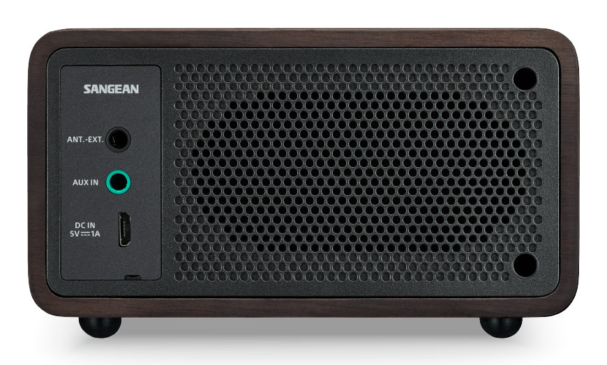 Sangean DDR-7 – Radiowecker DAB+/FM, Bluetooth, 18 h Akku – Dunkelbraun
