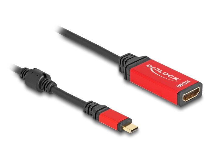 DeLOCK USB-C zu HDMI Adapter – 8K (7680 × 4320) @ 60 Hz, DisplayPort 1.4 (DP Alt Mode), 0,2 m, HDR10