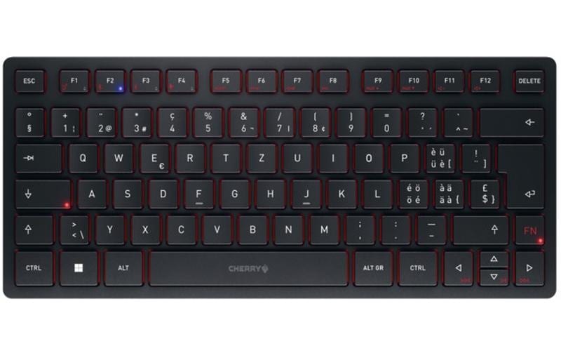 CHERRY KW 9200 MINI – Tastatur, kabellos (Bluetooth/2,4 GHz), CH-Layout (DE-CH) – für Windows