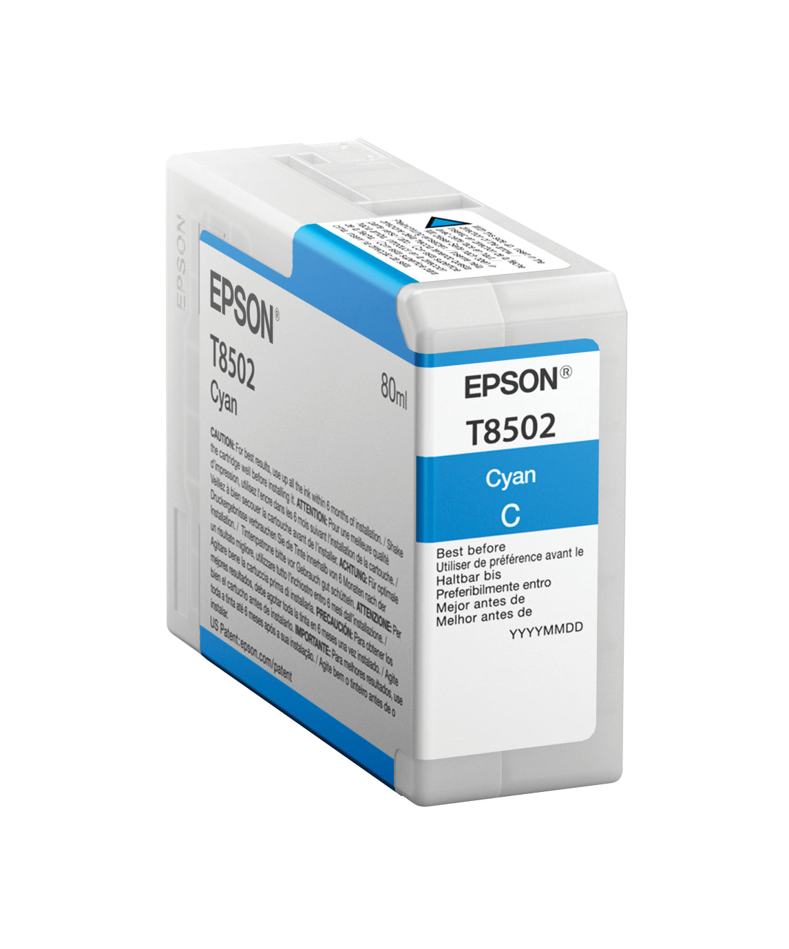 Epson Tintenpatrone T8502, cyan, 80 ml – für Inkjetdrucker/Multifunktionsgeräte