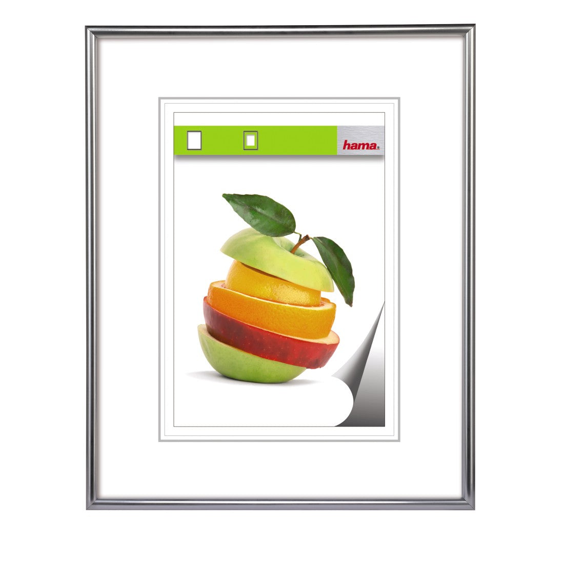 Hama Bilderrahmen – für 30 × 45 cm – Kunststoff, silber