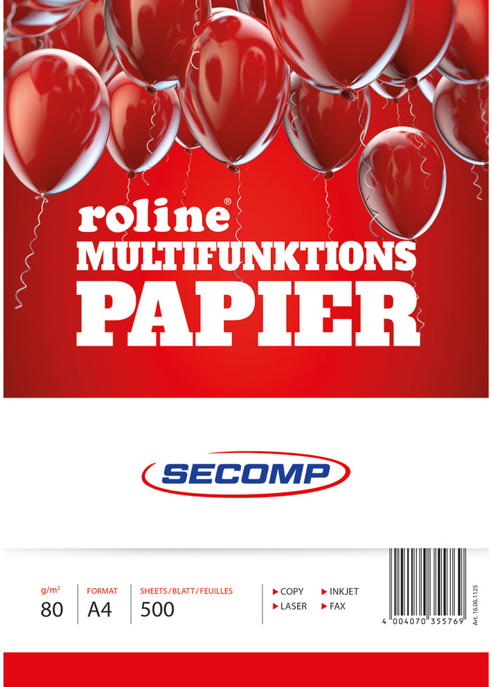 ROLINE Kopierpapier Weiss – A4, 80 g/m², 500 Blatt