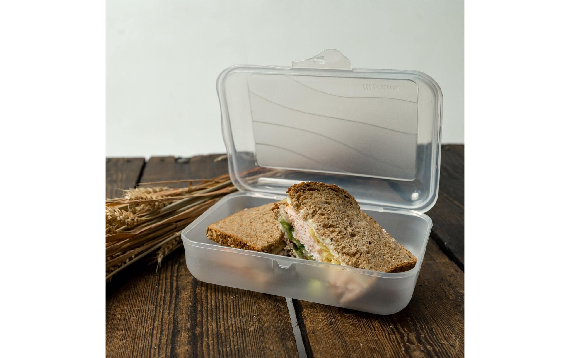 Rotho Lunchbox 1,25 l, 19,5 × 14,5 × 6,5 cm, Polypropylen (PP), transparent, BPA-frei