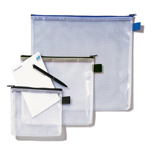 Rexel Reissverschlusstasche – für A4-Dokumente – 337 × 255 mm, Kunststoff, Schwarz – 1 Stück