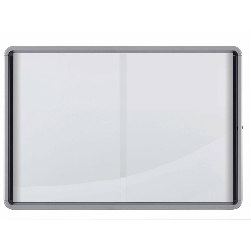 Nobo Schaukasten Premium Plus, 27 × A4 – Aluminium, Sicherheitsglas, abschliessbar, 207,2 × 99,7 × 5,4 cm