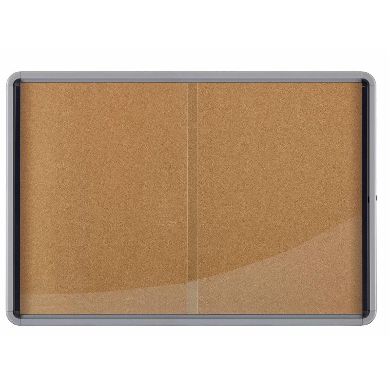 Nobo Schaukasten Premium Plus, 18 × A4 – Aluminium, Sicherheitsglas, abschliessbar, 145,2 × 104 × 6,3 cm