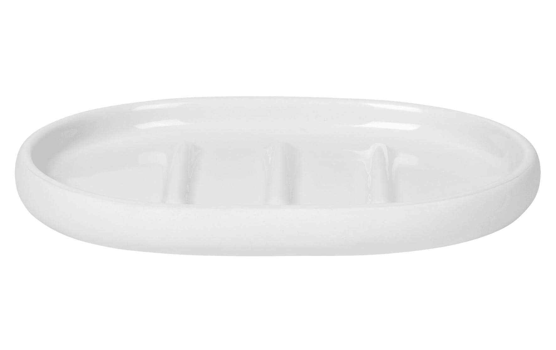 Blomus Seifenschale Sono – 10×13×1,8 cm, Keramik, freistehend, Weiss