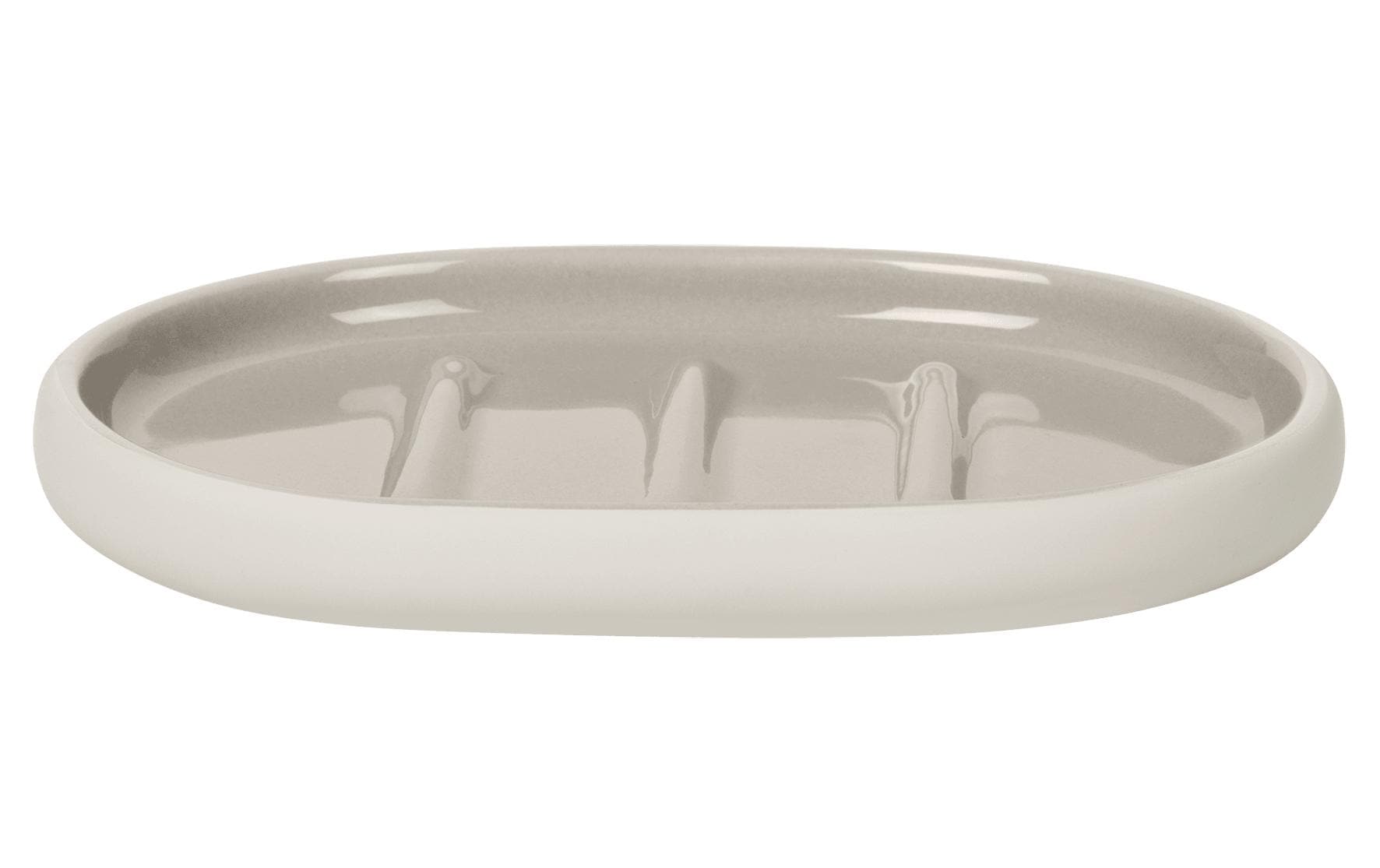 Blomus Seifenschale Sono – Keramik, 13×10×1,8 cm, Beige (oval)