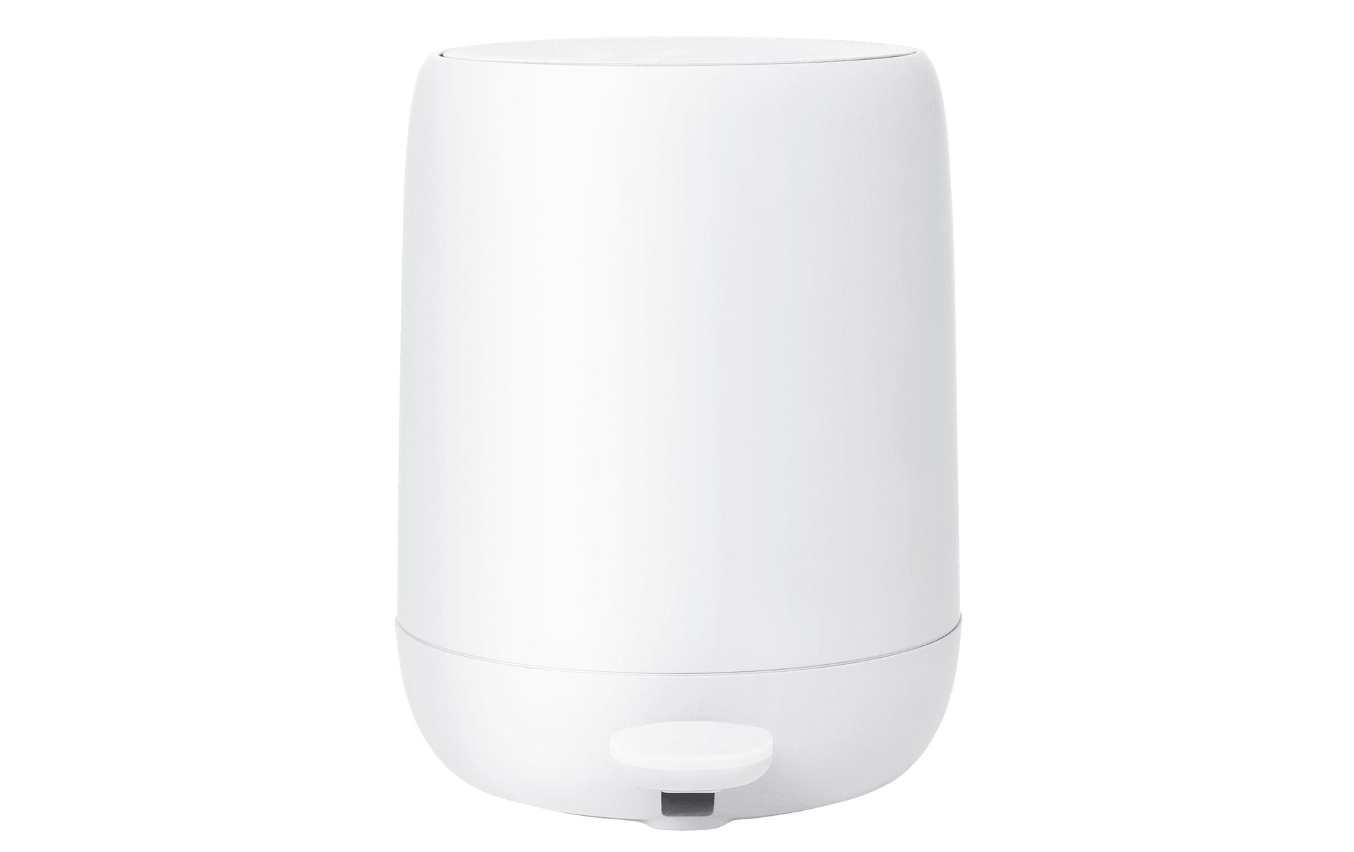 Blomus Tisch-Abfallbehälter Sono – 5 l – mit Deckel – Kunststoff, weiss – B × H × T 258 × 305 × 231 mm