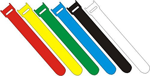 FASTECH Klettkabelbinder ETK-3-200-9999 – 13 mm × 0,20 m, Kunststoff, Schwarz, Wasserfest, 100er-Pack