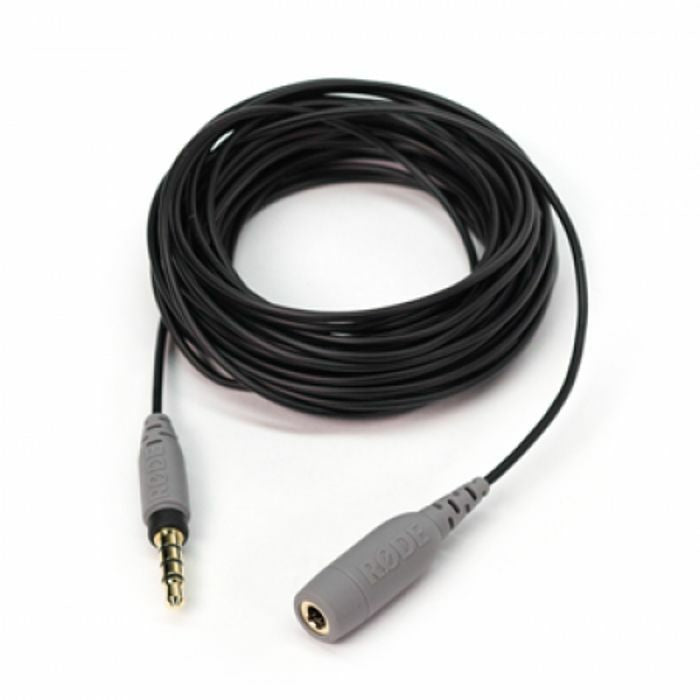 RØDE 3,5 mm Klinkenverlängerung – 3,5 mm Klinke Stecker zu Buchse – 6 m, TRRS/4-pol, vergoldeter Stecker