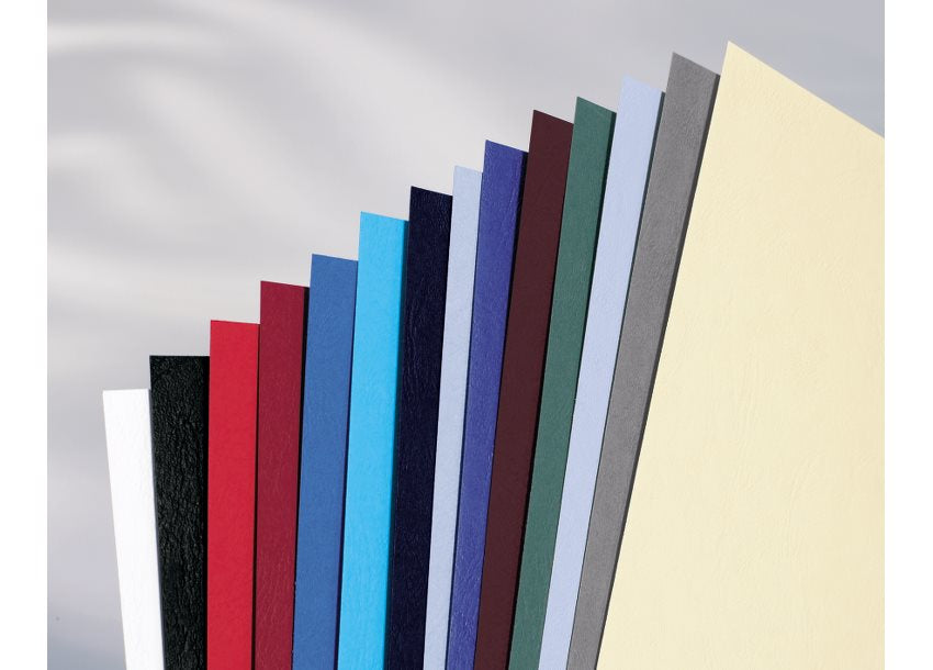 GBC LeatherGrain Umschlagdeckel – A4 – 250 g/m², Lederstruktur, matt, Karton, schwarz – 25 Stk.