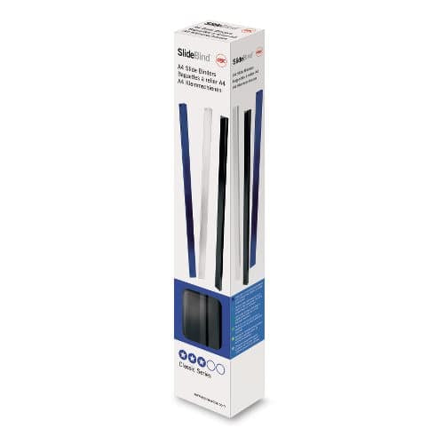 GBC Fastback Super Strips Buchrücken – A4, 5 mm Rücken, Blau – 25 Stk.