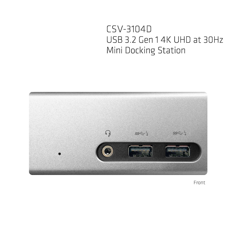 CLUB3D Club 3D CSV-3104D Dockingstation – USB-A, 1× HDMI, 1× DVI, 4× USB-A, GbE, 3,5 mm Audio, für Windows
