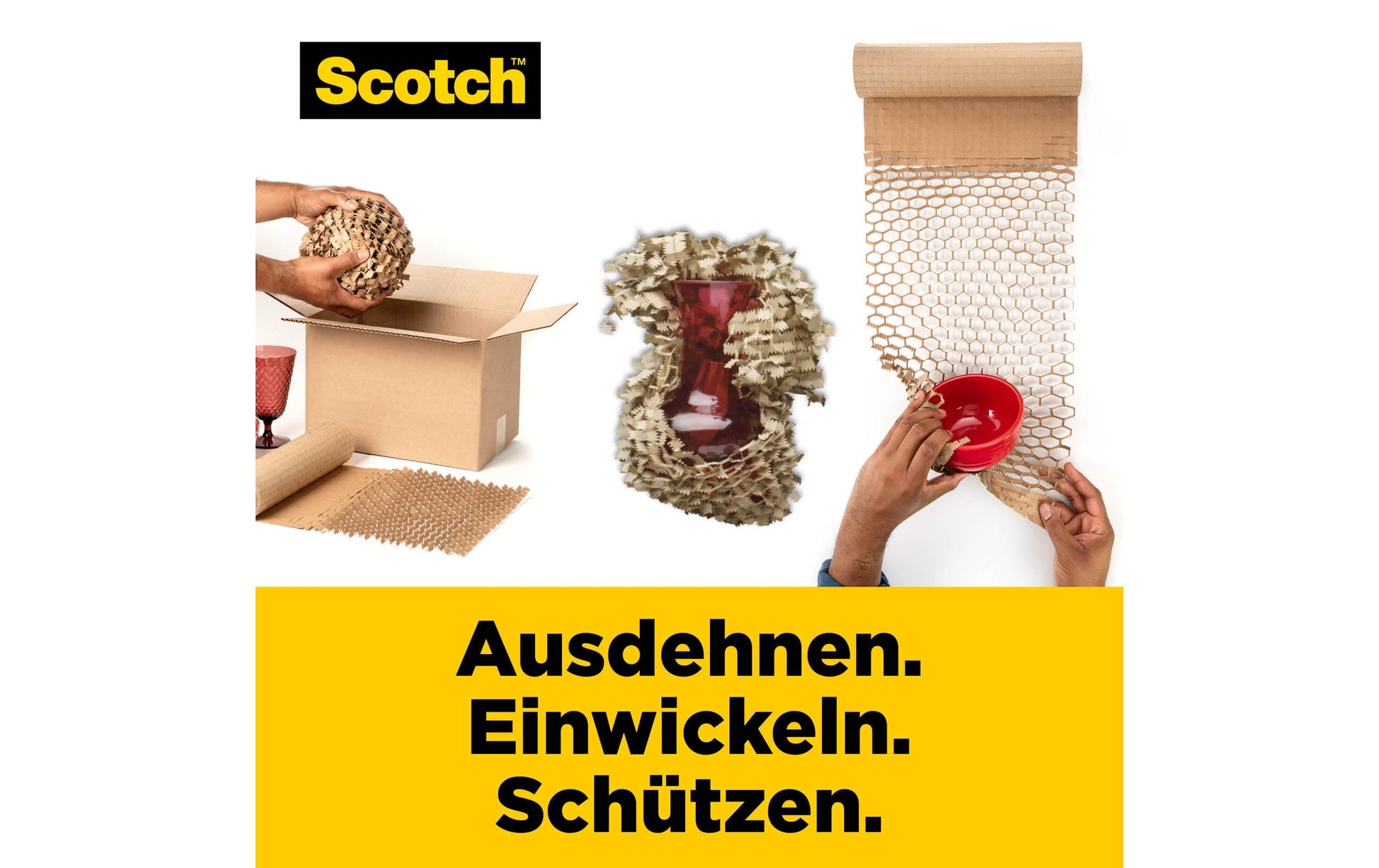 Scotch Papierpolster-Wrap Cushion Lock – 304 mm × 9 m – braun