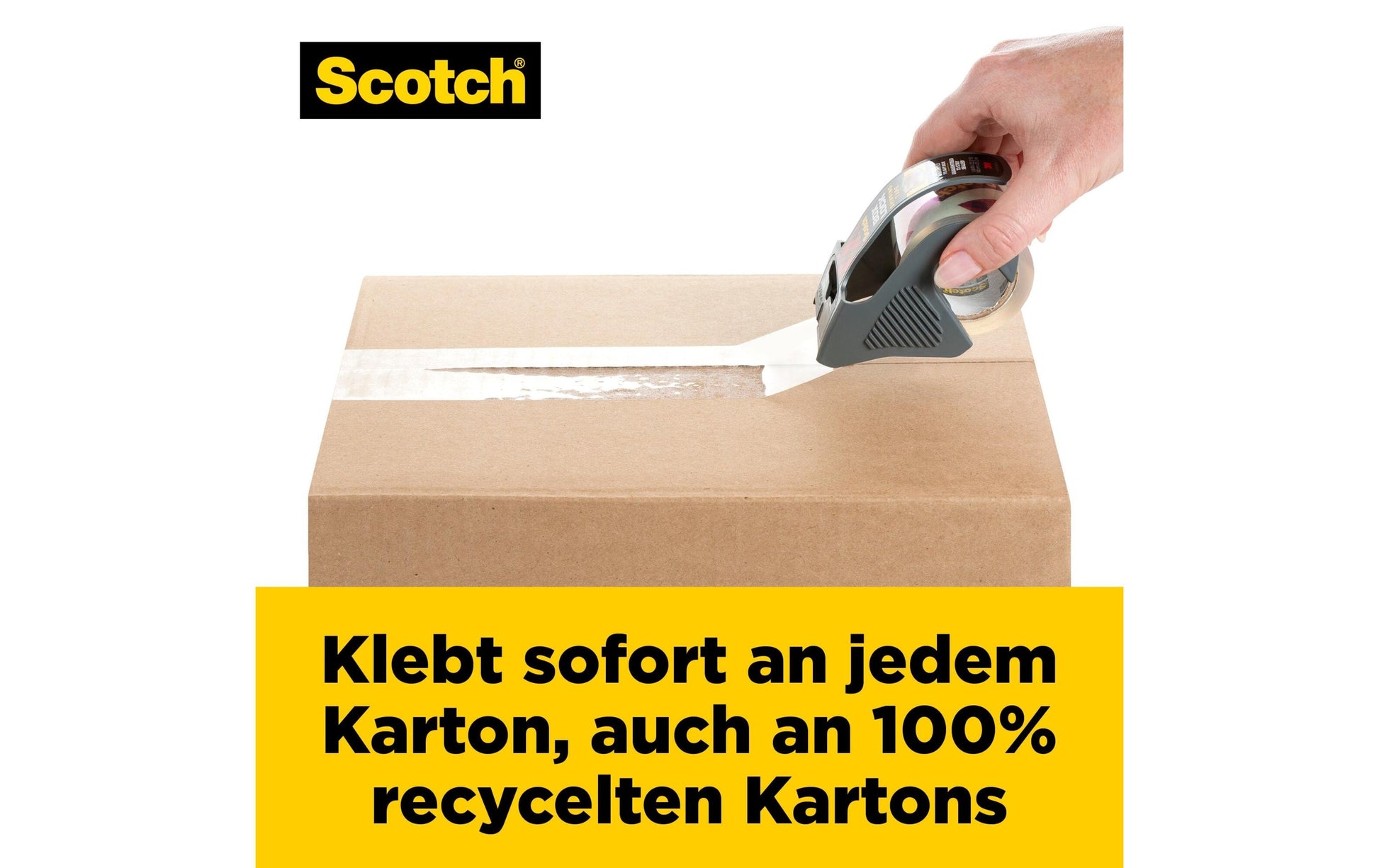 Scotch Verpackungsband – 48 mm × 20,3 m, transparent, stark