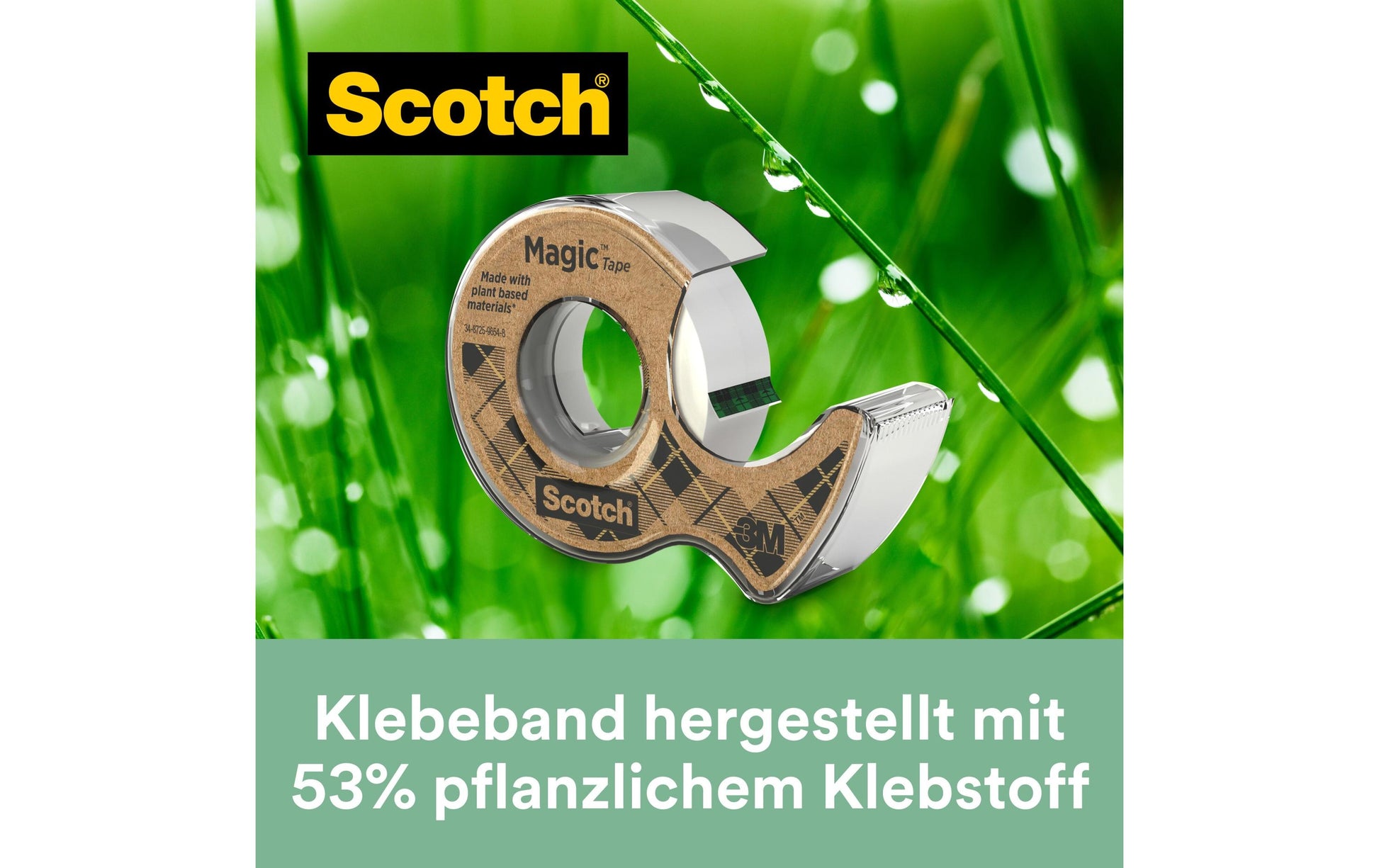 Scotch Handabroller – für Rollenbreite bis 19 mm, für Bandlänge bis 20 m, für Kern 1", Zelluloseazetat