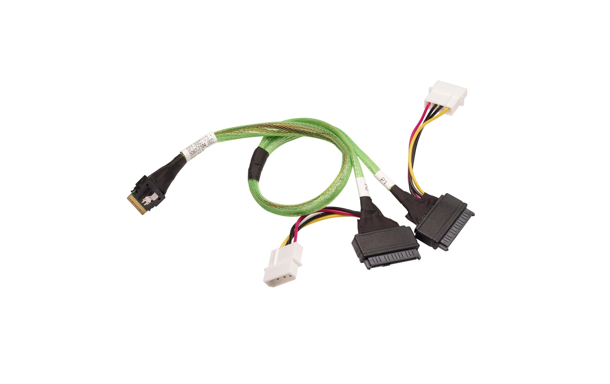 Broadcom 05-60005-00 – SAS-Kabel x8 SFF-8654 zu 2× SFF-8639 (U.2), 1 m, für 9560-16i, 9560-8i, 9580-8i8e