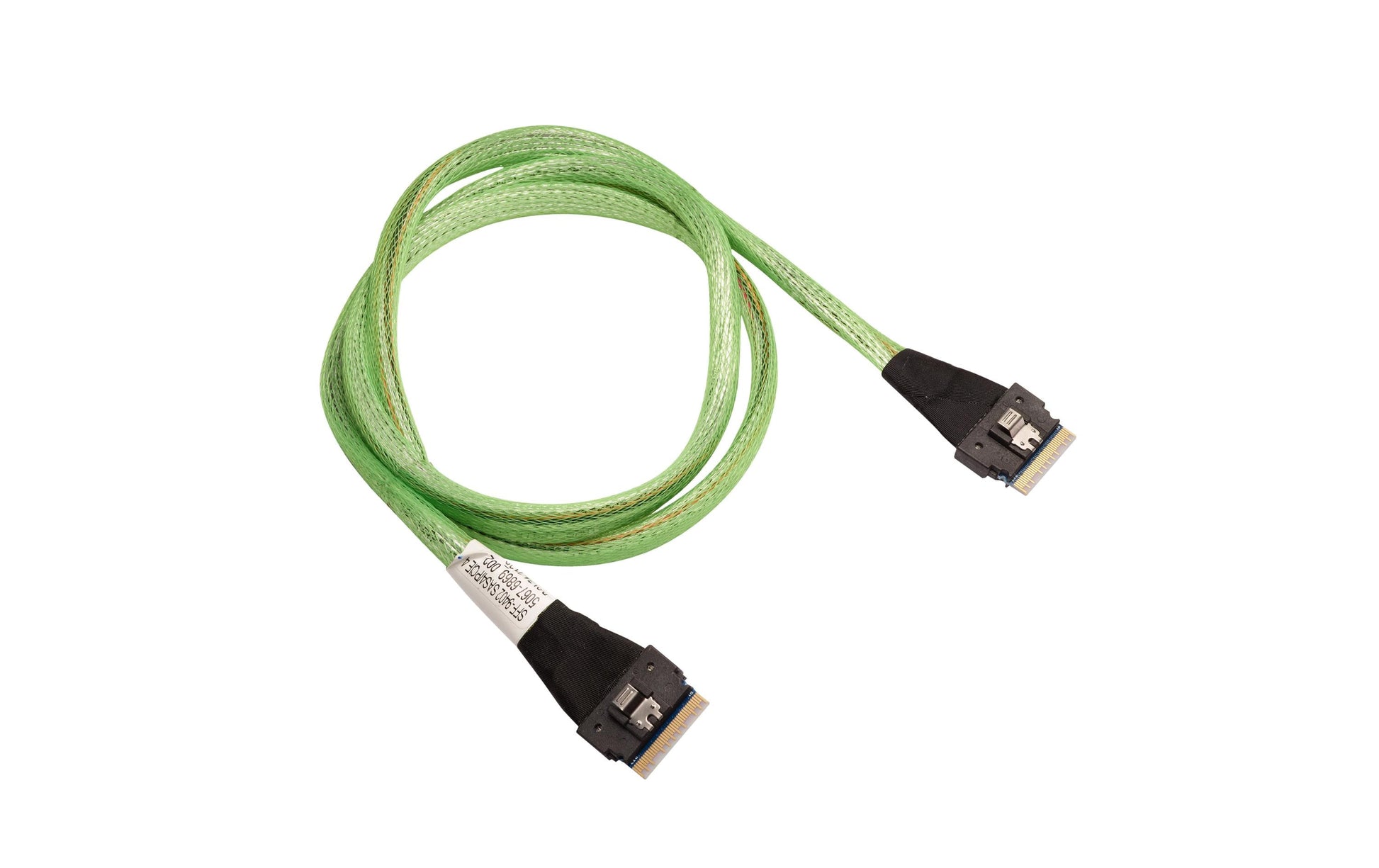 Broadcom SAS-Kabel – 1 m, 8× SFF-8654 – 8× SFF-8654, Grün, für Broadcom 9480-8I8e, 9460-16i, 9660-16i und andere