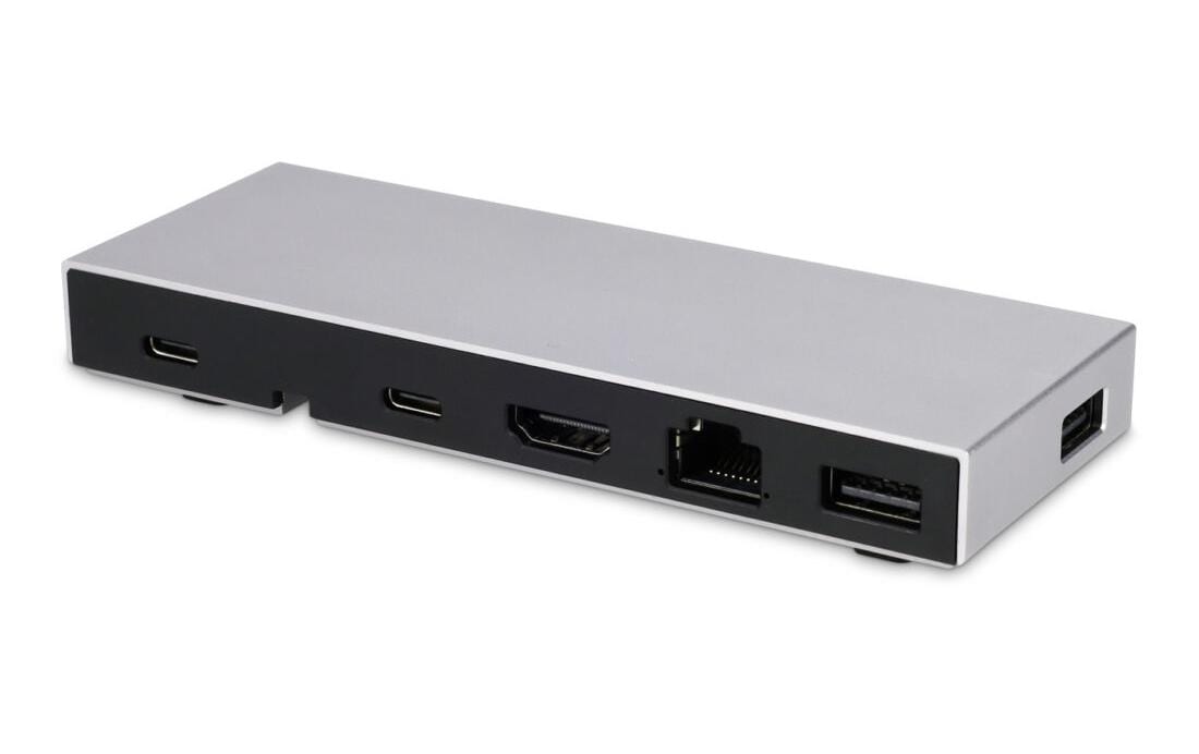 LMP 24879 Dockingstation – USB-C, 1× HDMI, 2× USB-A, 1× USB-C, 100 W PD, GbE, für MacBook Air/Pro M1/M2