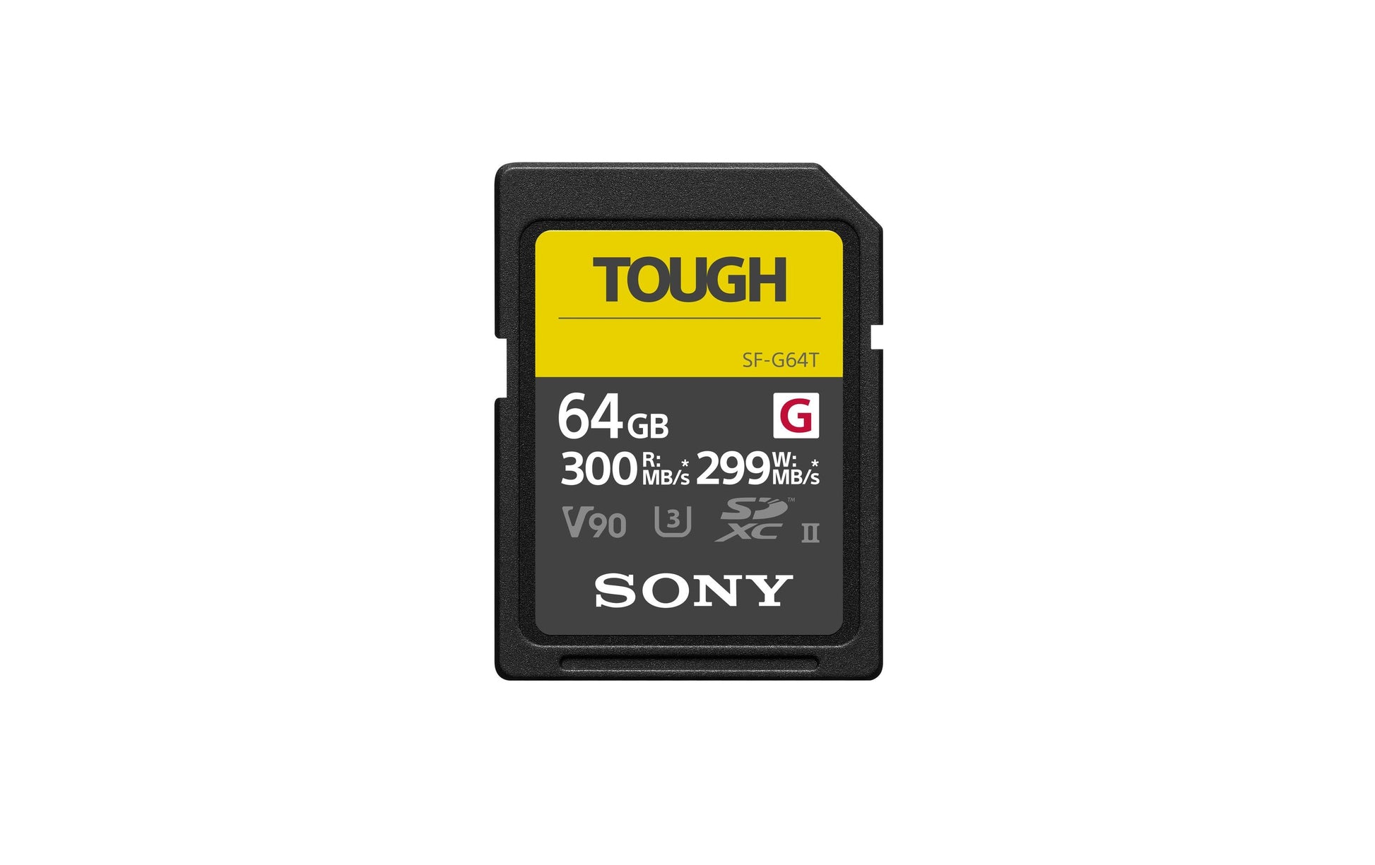 Sony SF64TG Tough SDXC 64 GB UHS-II U3/V90 – 300/299 MB/s