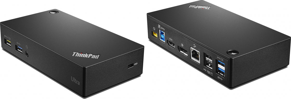 Lenovo ThinkPad USB 3.0 Ultra Dockingstation – USB-A, 1× DP, 1× HDMI, GbE, 3,5 mm Audio, für Lenovo ThinkPad